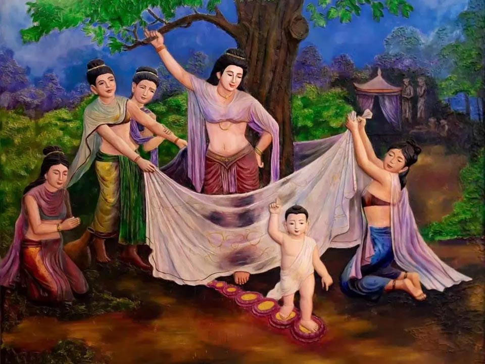 Hình ảnh Phật Thích Ca lúc nhỏ